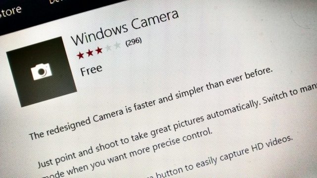Приложение «Камера» было обновлено в Windows 10 Build 17074