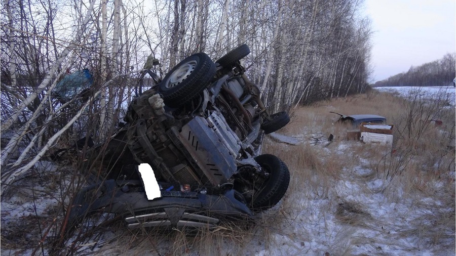 В Шумихинском районе перевернулся автомобиль: пассажир получила травмы, водитель погиб