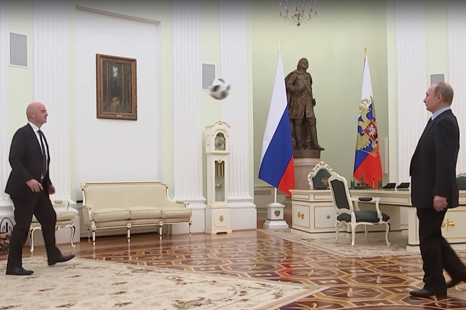 100 дней до часа «Ч»: Владимир Путин снялся в видеоролике футбольного чемпионата